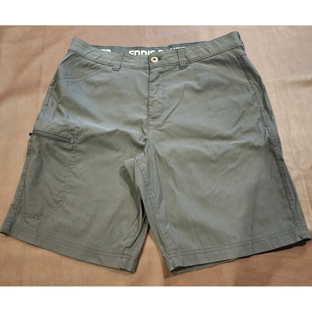 Eddie Bauer Mens Rainier Tech Shorts Size 36 Gray Hiking Outdoor Cargo 1854910 - Picture 2 of 8